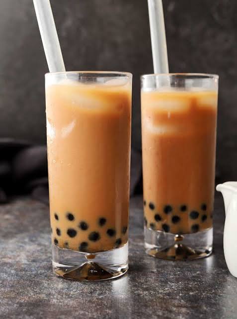 Black Peach Boba Tea - 20oz